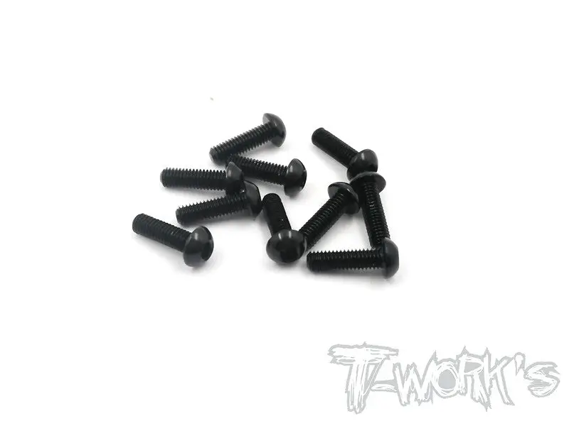 Ass-310Bbk 7075-T6 Hex. Socket Button Head Screw(Black) 3X10mm 10Pcs. 1