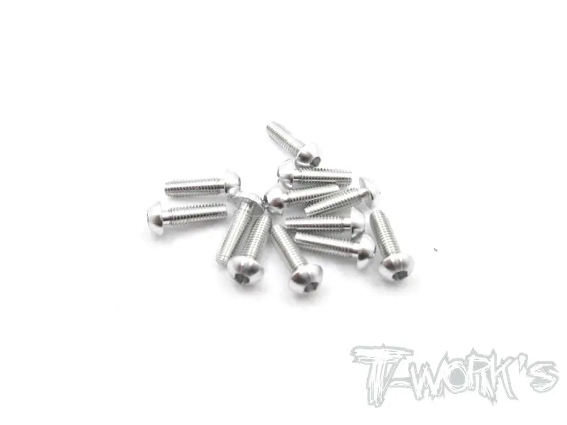 Ass-310Bs 7075-T6 Hex. Socket Button Head Screw(Silver) 3X10mm 12Pcs. 1