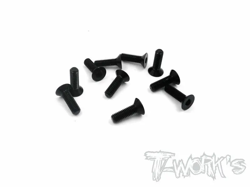 Ass-310Cbk 7075-T6 Hex. Countersink Screw (Black) 3Mm X 10Mm 10Pcs. 1