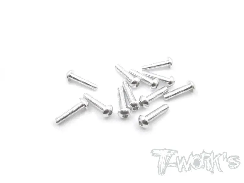 Ass-312Bs 7075-T6 Hex. Socket Button Head Screw(Silver) 3X12mm 12Pcs. 1