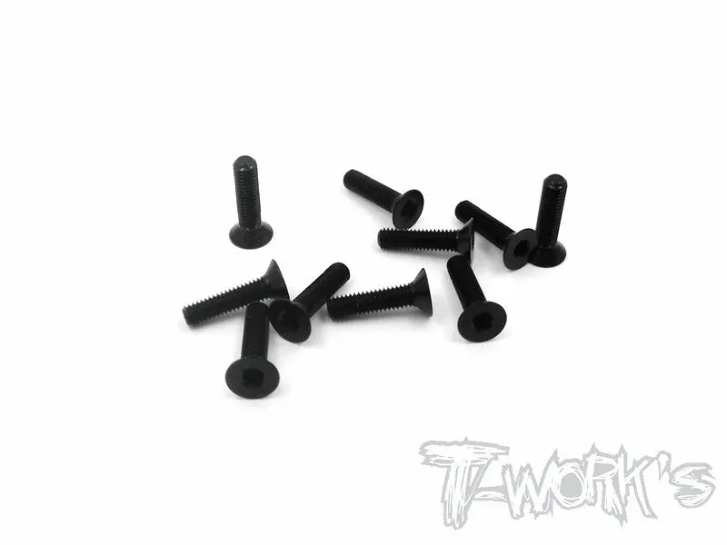 Ass-312Cbk 7075-T6 Hex. Countersink Screw (Black) 3Mm X 12Mm 10Pcs. 1