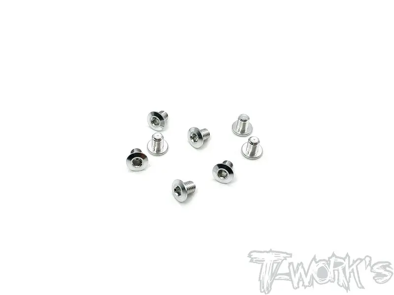 Ass-3Lps 7075-T6 Hex. Socket Head Low Profile Half Thread Screws ( Silver) 8Pcs. 1