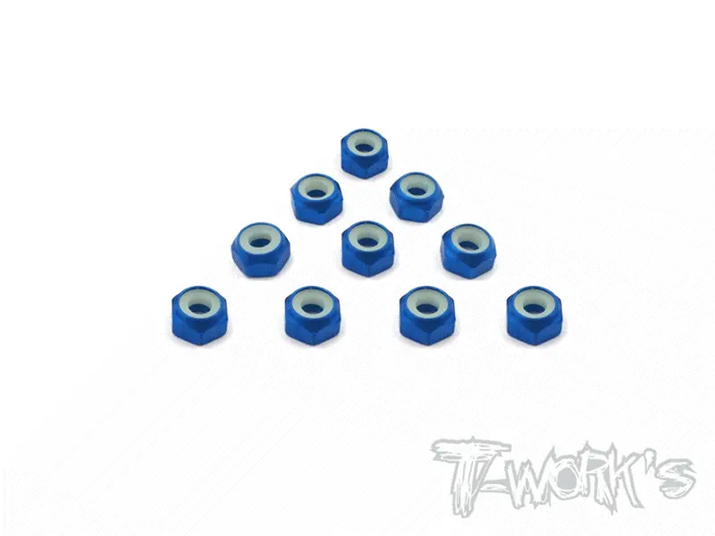 Ass-3Sln Aluminium Short Lock Nuts 3Mm 10Pcs. 1