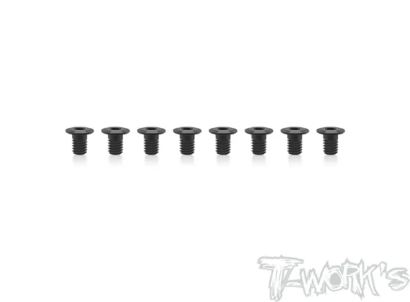 Ass-4Lpbk   7075-T6 Hex. Socket Head Low Profile Half Thread Screws ( Black ) 8Pcs. 1