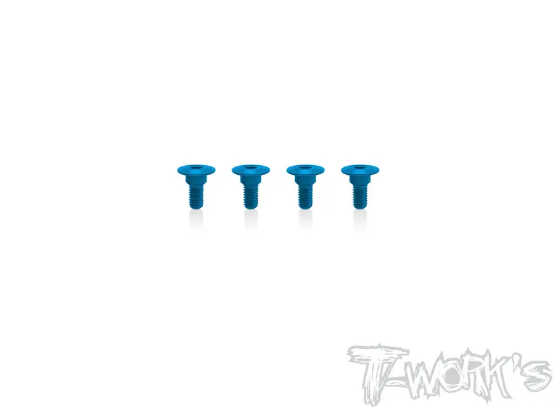 Ass-Servo-A  7075-T6 Alum. Servo Screw 3X5mm   ( 4 Colors  )  4Pcs. 3