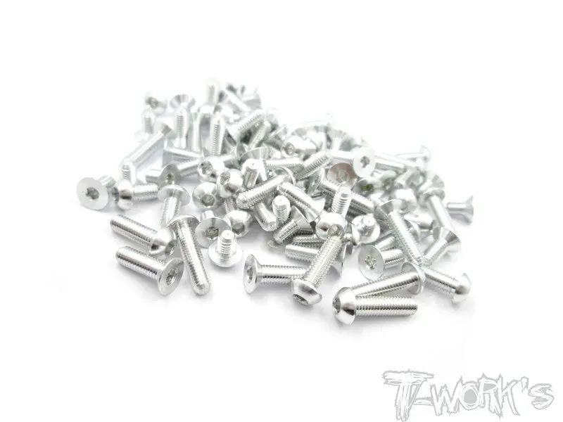Ass-Tcxx-S 7075-T6 Silver Screw Set 110Pcs. For Hb Tcxx 1