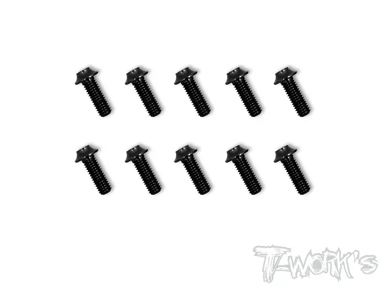Ass-Ubk 7075-T6 Hex. Socket Ufo Head Screw(Black) 10Pcs. 4