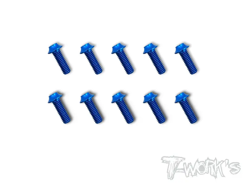Ass-Udb 7075-T6 Hex. Socket Ufo Head Screw(Dark Blue) 10Pcs. 4