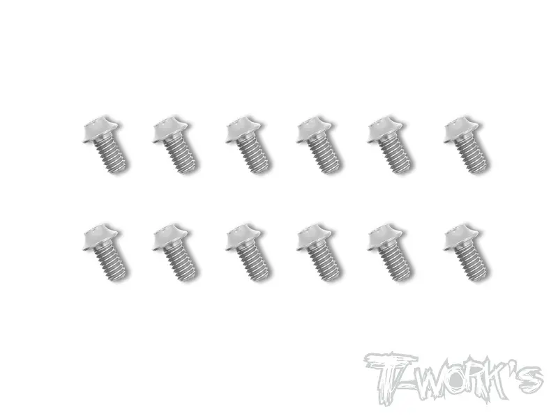 Ass-Us 7075-T6 Hex. Socket Ufo Head Screw(Silver) 12Pcs. 2