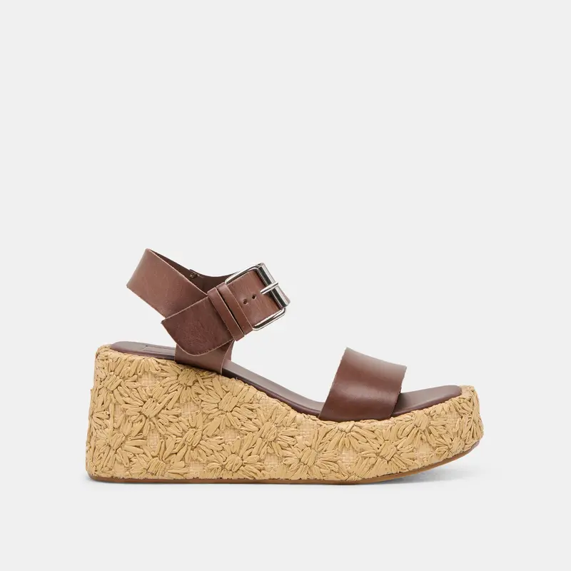Auri Wedges Dk Brown Leather 1
