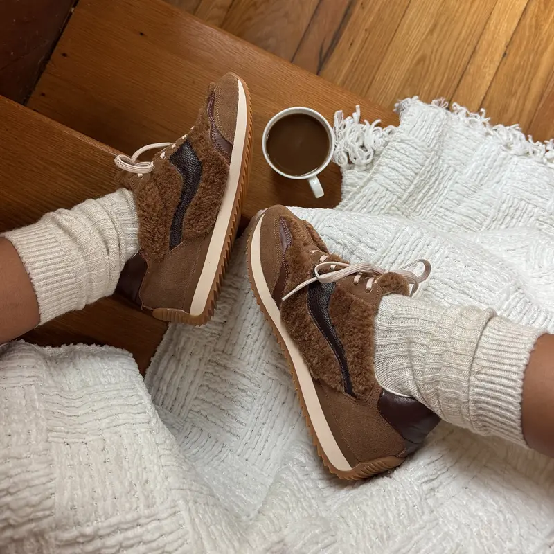 B.Ntcd Plush Sneakers Brown Plush 4