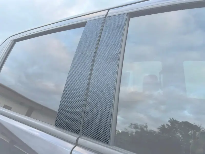 B-Pillar Accent Overlays Fits 2019-2024 Chevrolet Silverado 1