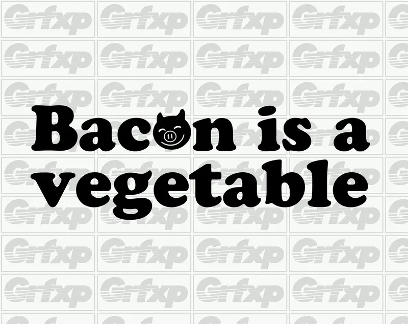 Bacon Is A Vegetable Sticker 1