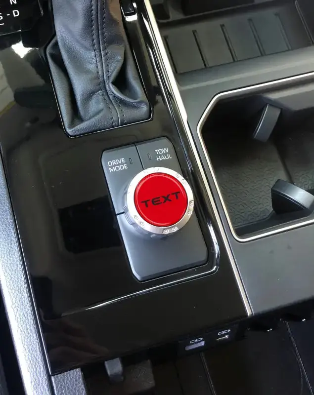 Badge For Drive Mode Selector Dial Fits 2022-2026 Toyota Tundra & 2023-2026 Toyota Sequoia 18
