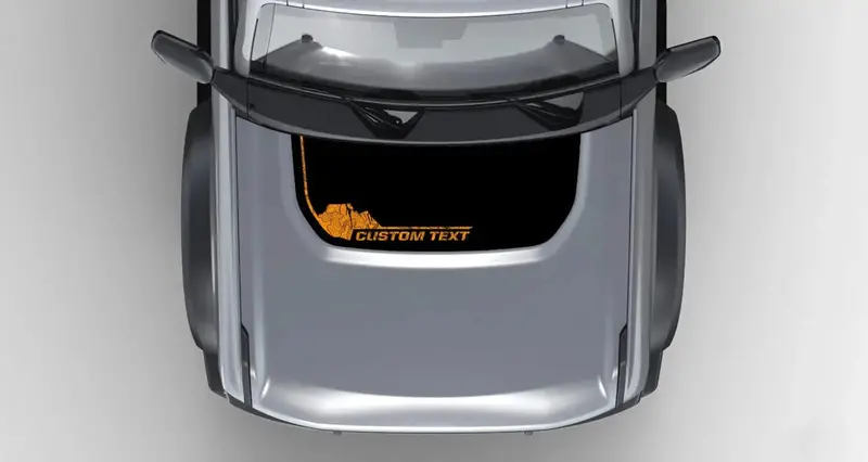 Badlands South Dakota Stealth Hood Overlay (Printed Series) For 2021+ Bronco 2