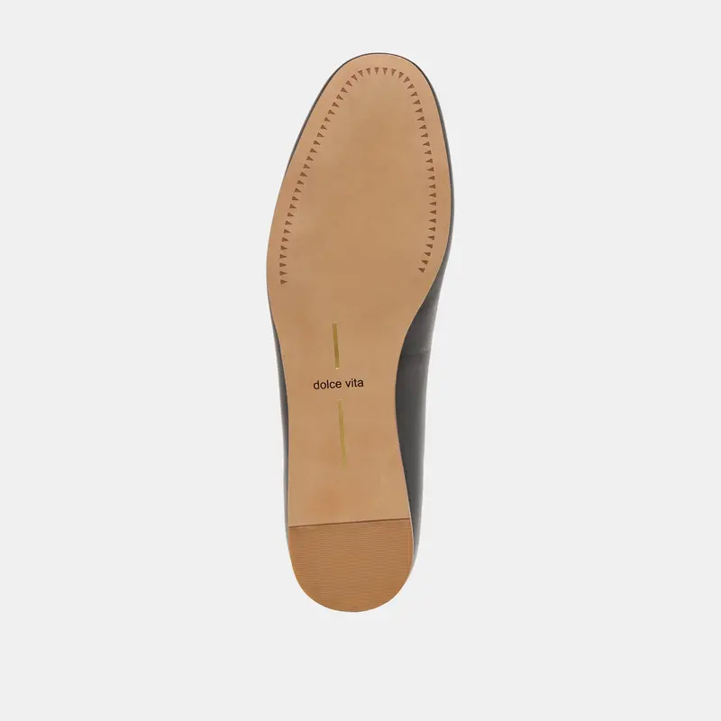Baiden Ballet Flats Black Leather 9