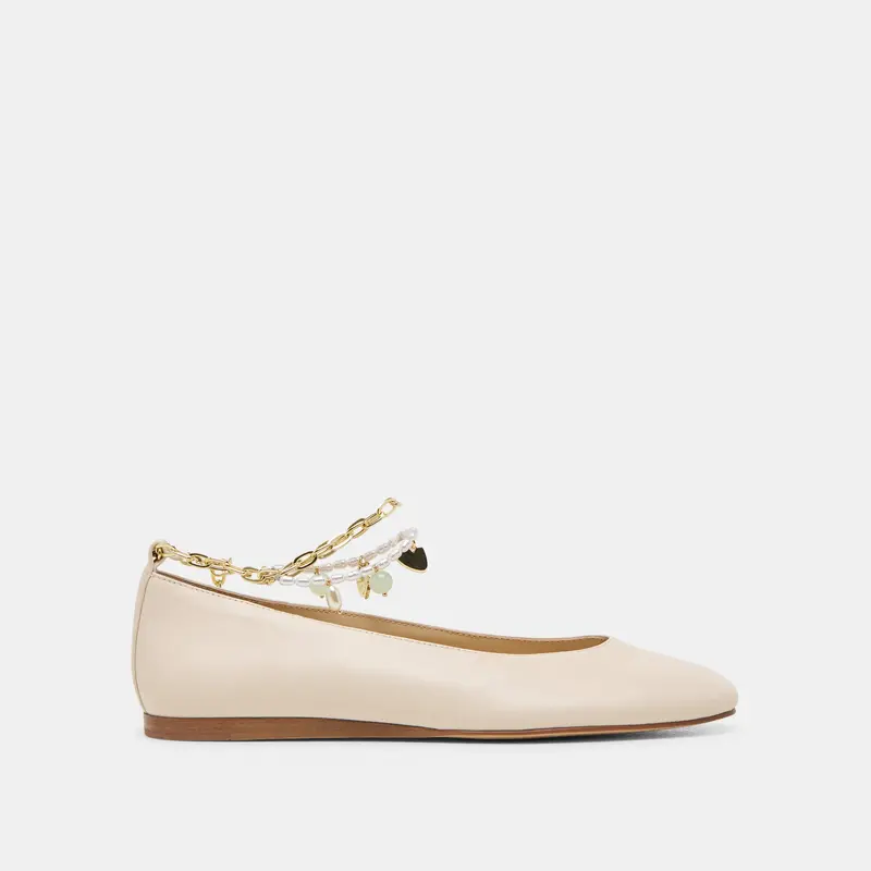 Baiden Ballet Flats Bone Leather 1