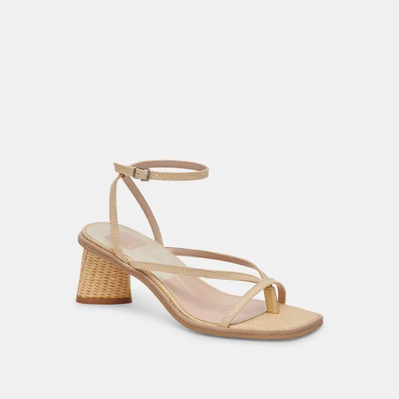Banita Wide Sandals Lt Natural Raffia - Re:Vita 2