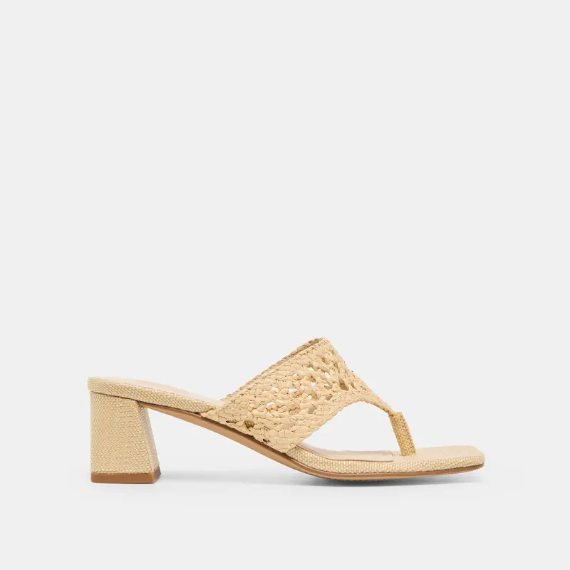 Barlo Heels Lt Natural Woven Raffia 1