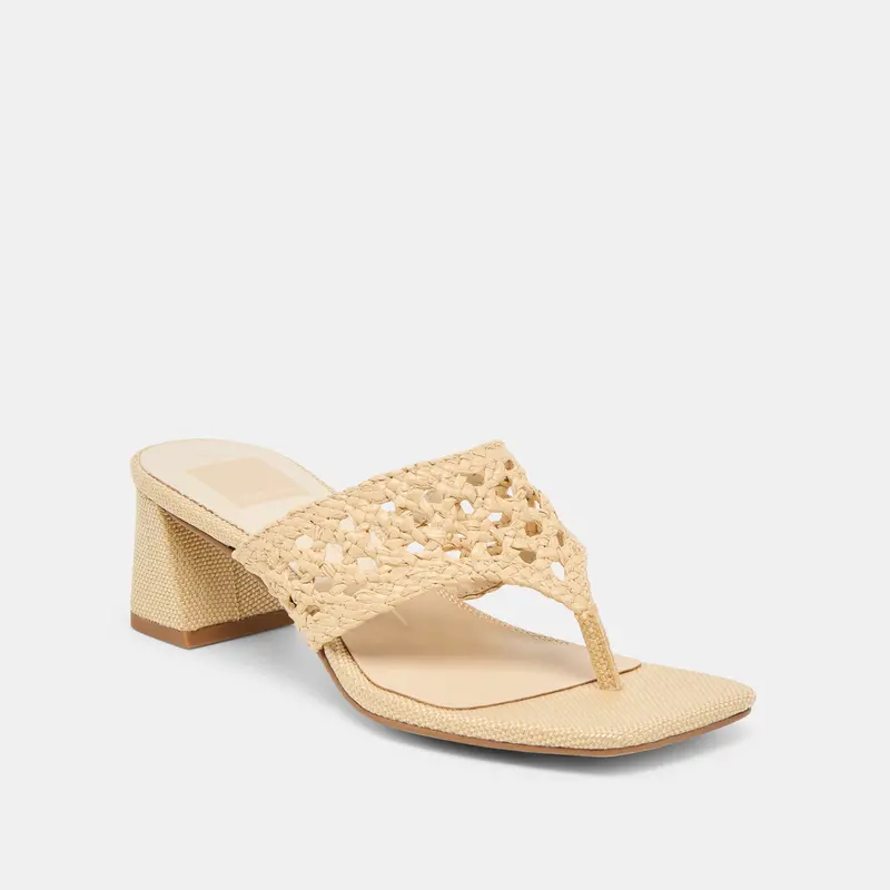 Barlo Heels Lt Natural Woven Raffia 3