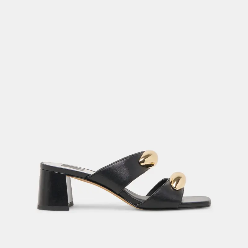 Barnet Heels Black Leather 1