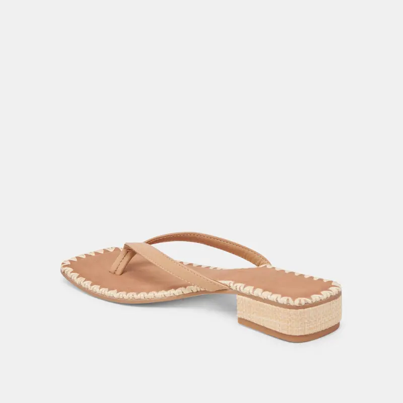 Barty Sandals Light Tan Leather 8