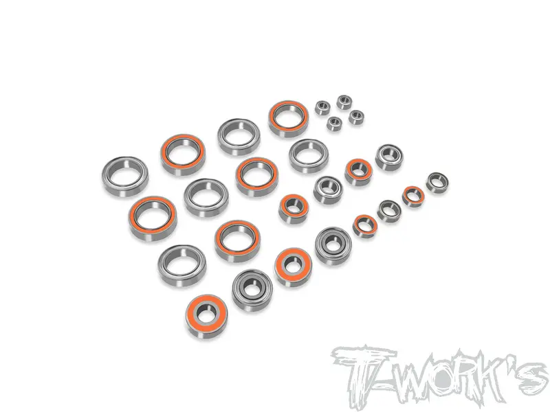 Bbs-Tlr22x-4	Precision Ball Bearing Set ( For Tlr 22X-4 ) 26Pcs. 1