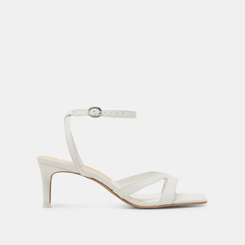 Becki Heels True White Leather 1