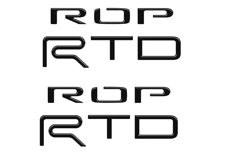 Bed Side Letter Inserts Fits 2015-2021 Toyota Tundra Trd Pro 6