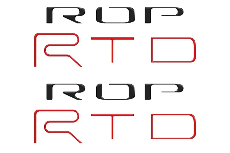 Bed Side Letter Inserts Fits 2022-2023 Toyota Tacoma Trd Pro 1