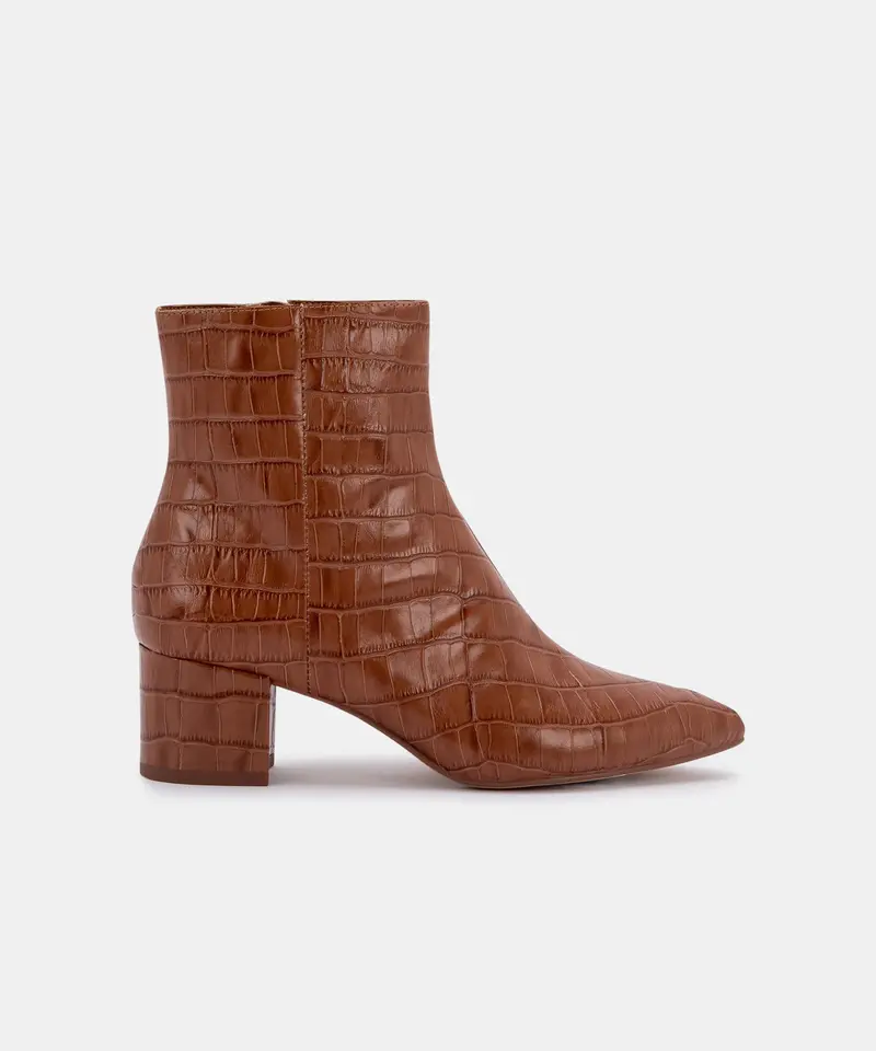 Bel Booties Cognac Croco - Re:Vita 1