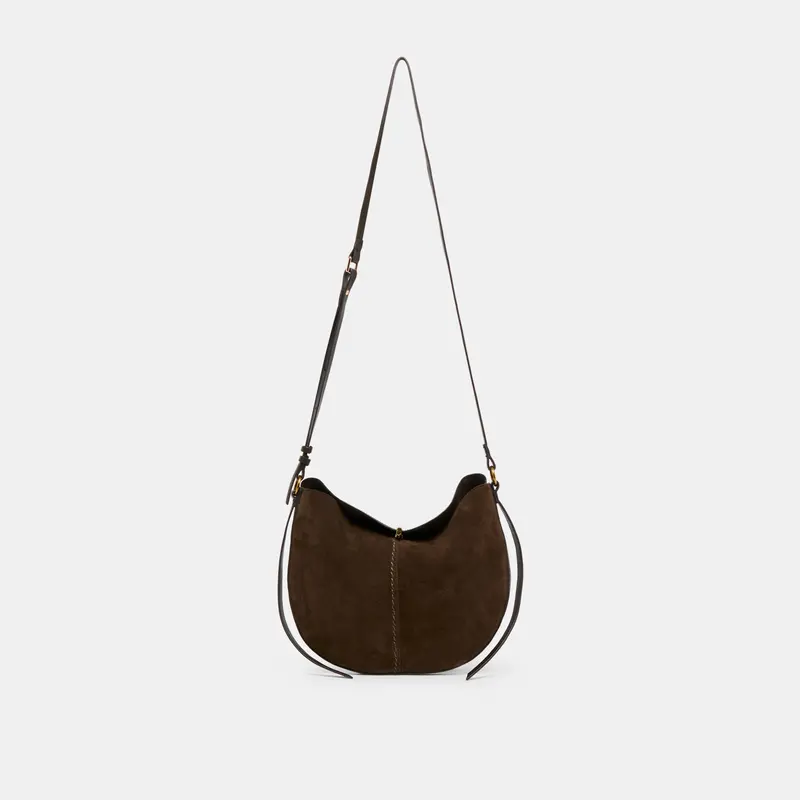 Bennett Crossbody Espresso Suede 1