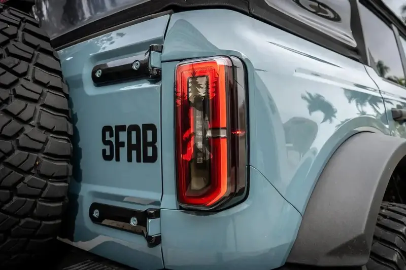 Bigfoot Aka Sasquatch In The Woods Tail Light Overlays For 2021+ Bronco 1