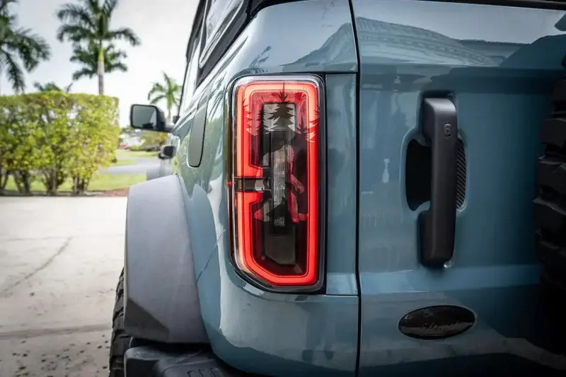 Bigfoot Aka Sasquatch In The Woods Tail Light Overlays For 2021+ Bronco 3