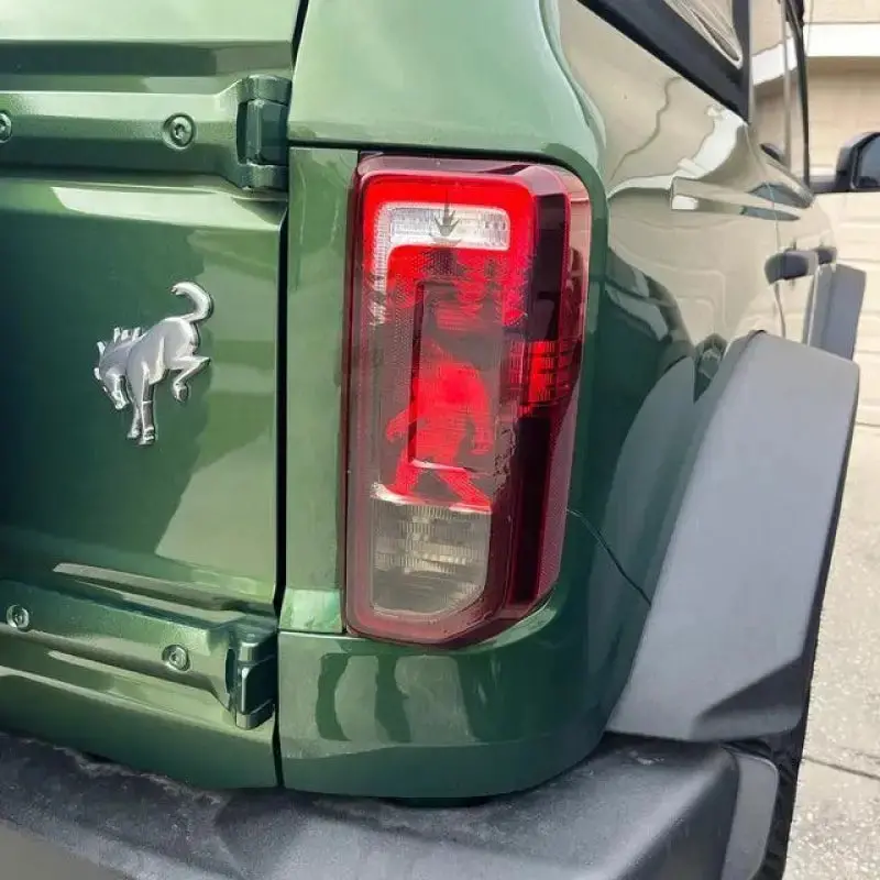 Bigfoot Aka Sasquatch In The Woods Tail Light Overlays For 2021+ Bronco 4