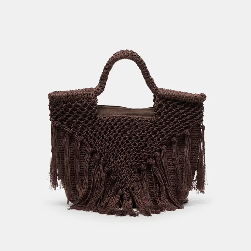 Birch Handbag Chocolate Crochet 1