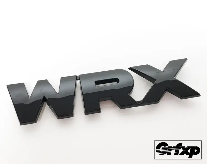 Black Wrx Front Grille Emblem 1