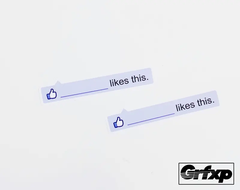 "Blank" Likes This Printed Sticker Pack (3 Stickers) 1