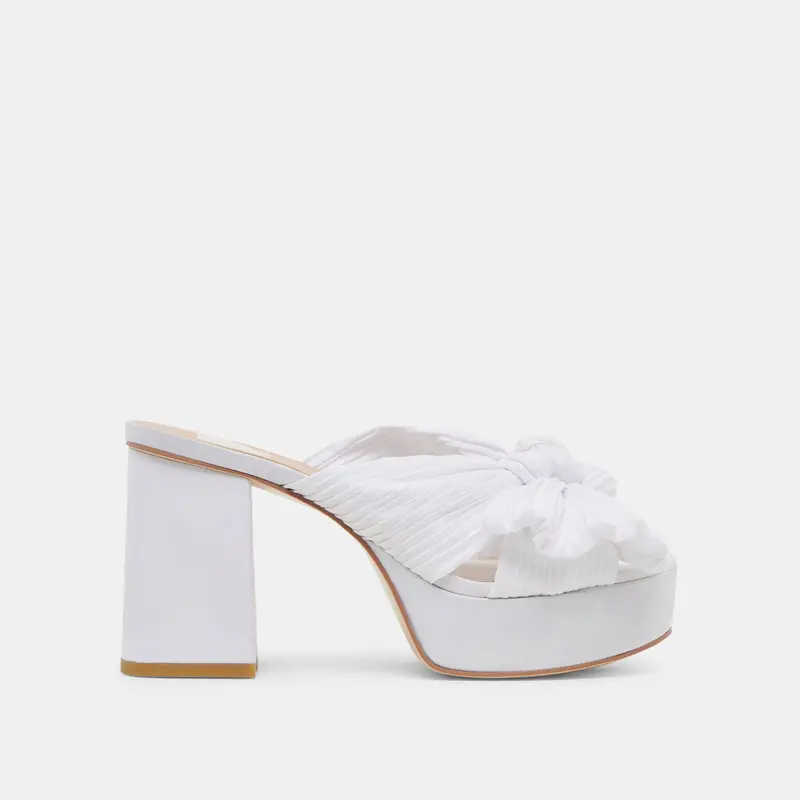 Blare Heels White Satin - Re:Vita 1