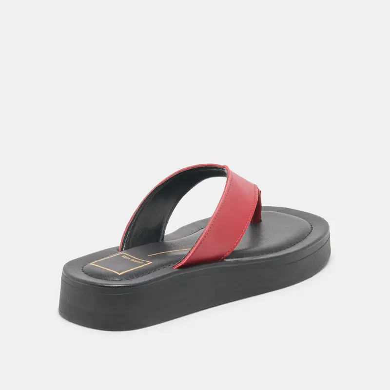 Blayze Sandals Red Leather 3