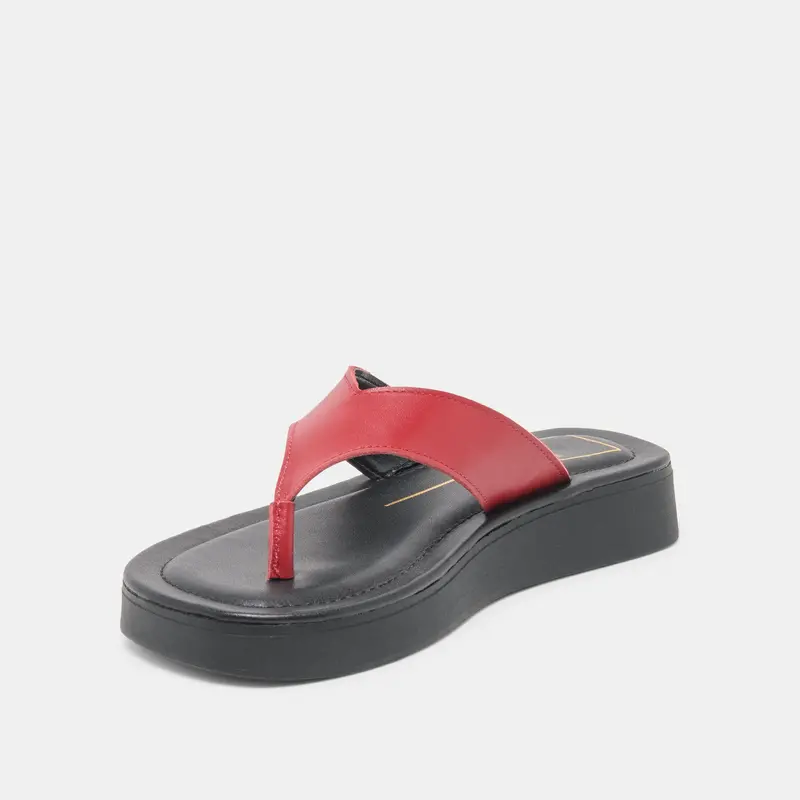 Blayze Sandals Red Leather 4
