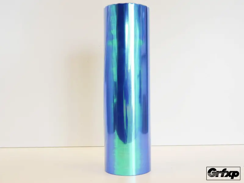 Blue Alien Eyes "Neochrome" Vinyl Wrapping Film (By The Foot) 1