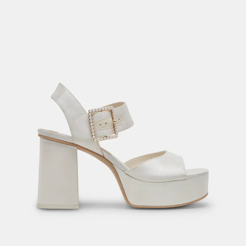 Bobby Pearl Heels White Pearls 1