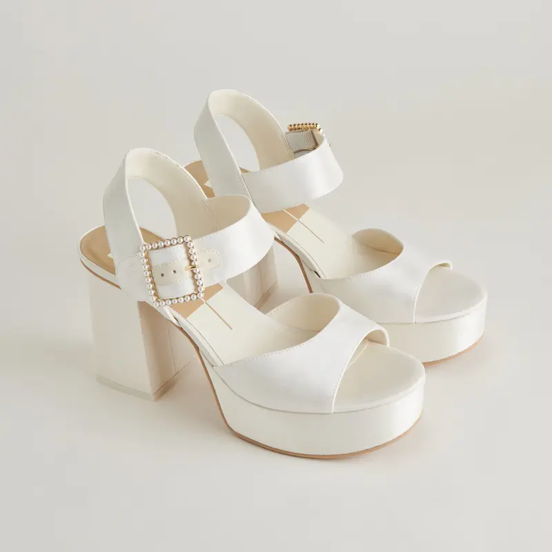 Bobby Pearl Heels White Pearls - Re:Vita 1