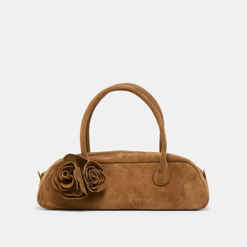 Boracay Shoulder Bag Brown Suede 1