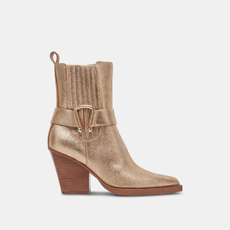 Bounty Boots Rose Gold Distressed Leather - Re:Vita 1