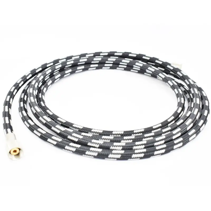 Braided Air Hose -- 1/8Th Fitting - 2M Length -- Dragonair 1