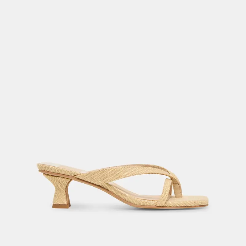 Brevel Heels Natural Raffia 1