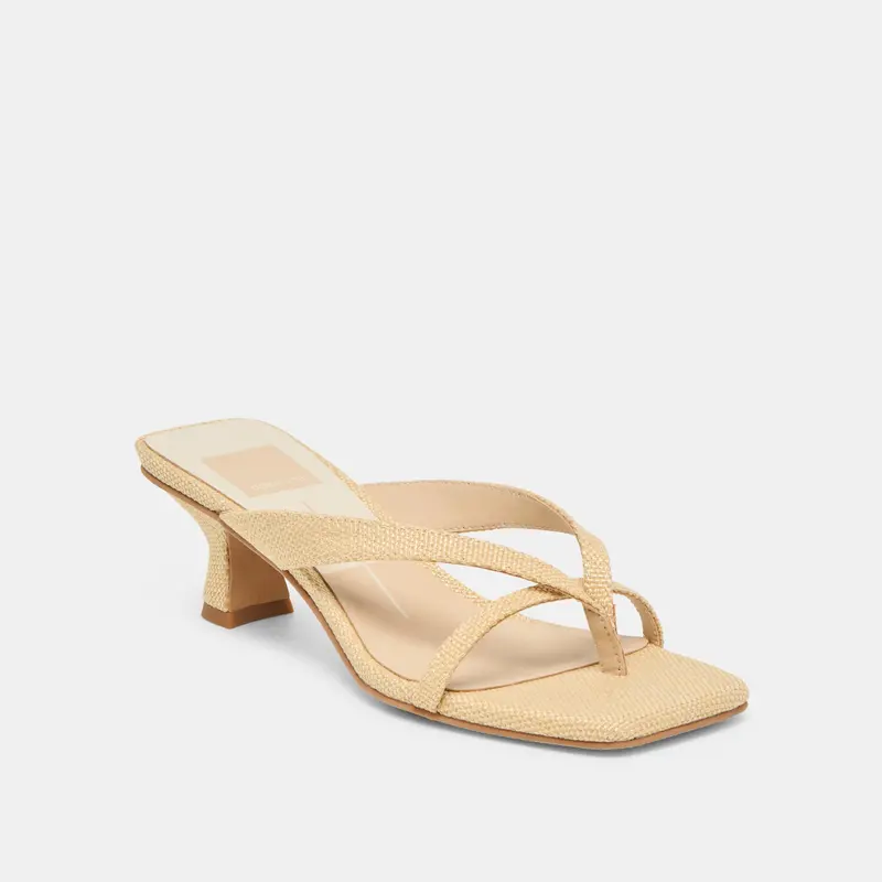 Brevel Heels Natural Raffia 3