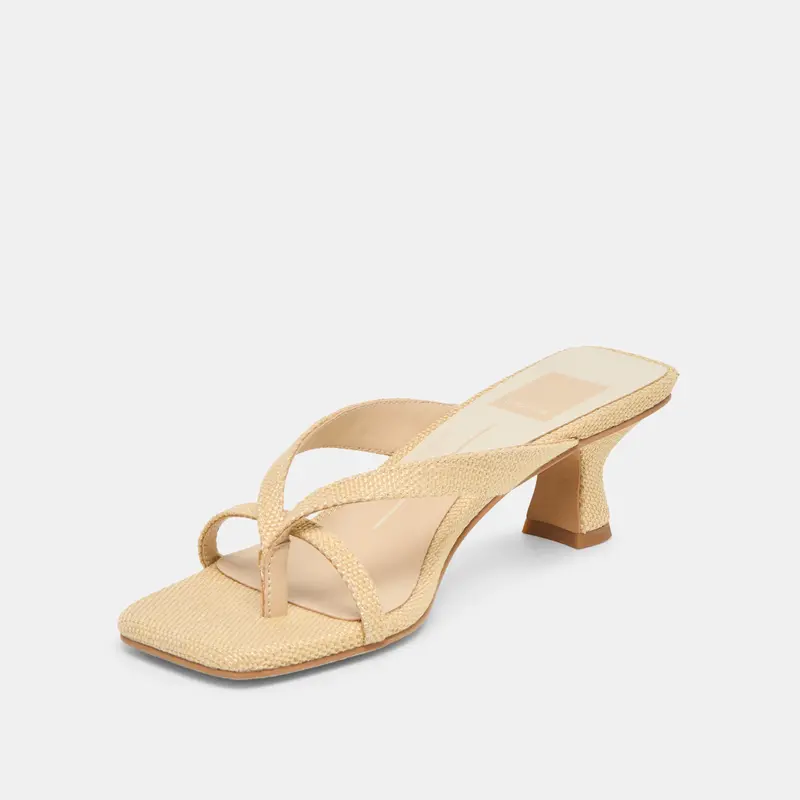 Brevel Heels Natural Raffia 6